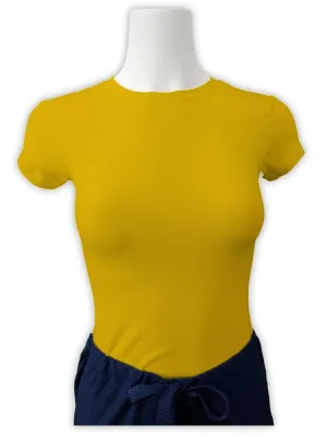 Flexibilitee Women's Crew Neck Short Sleeve Tee | Yellow
