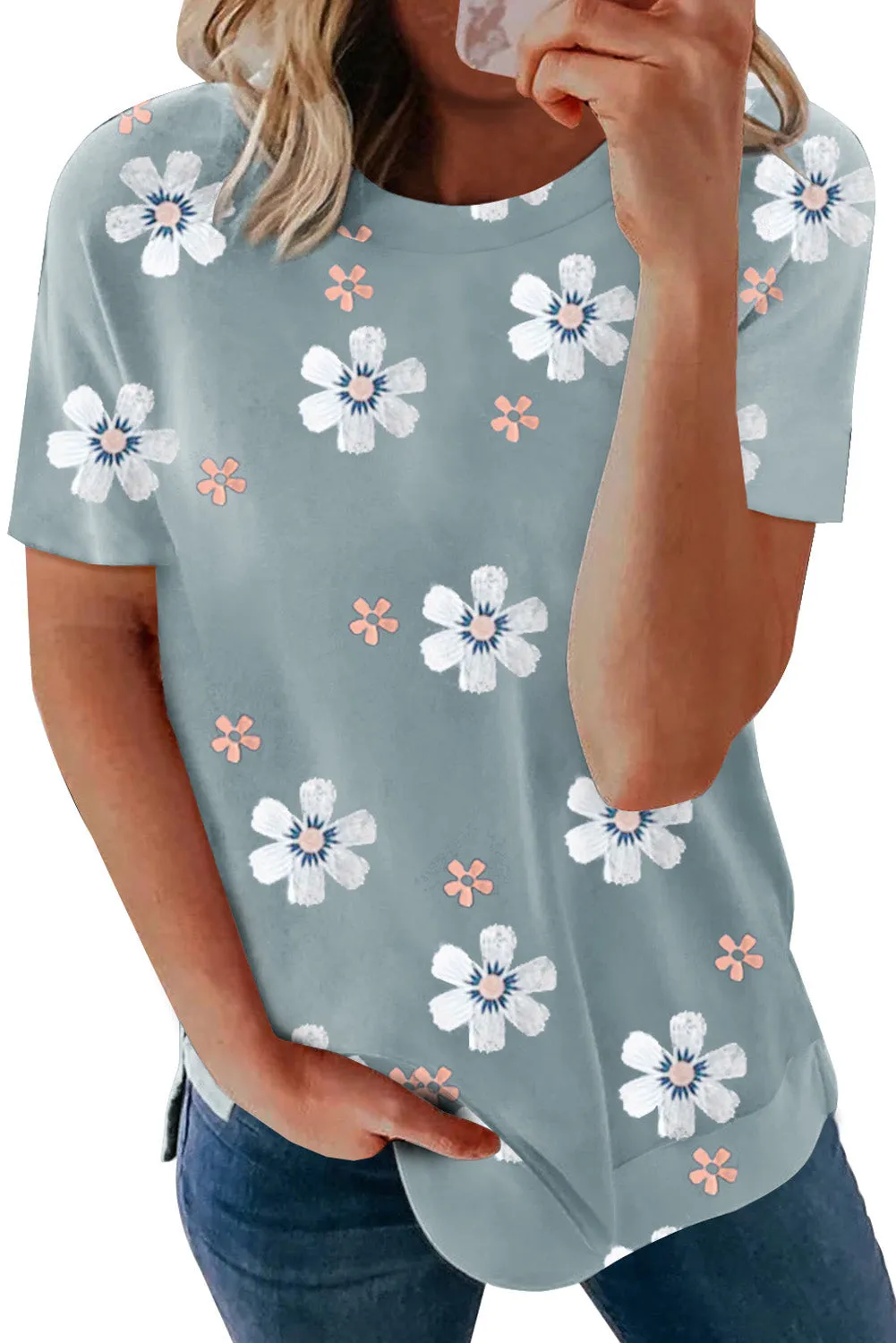 Floral Pattern T-Shirt