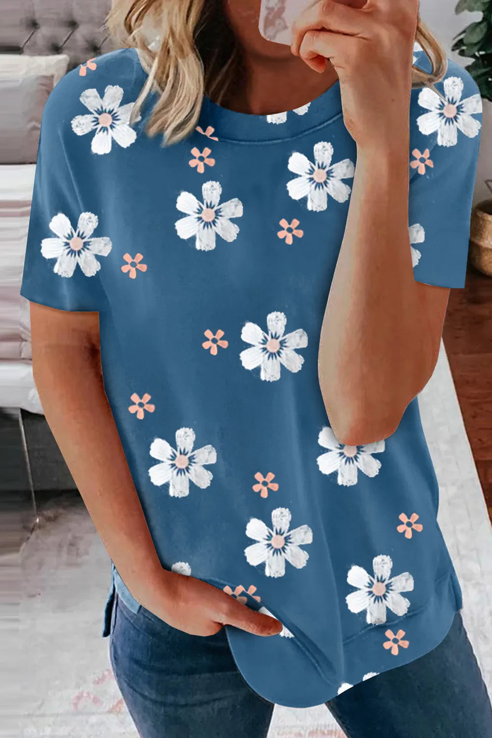 Floral Pattern T-Shirt