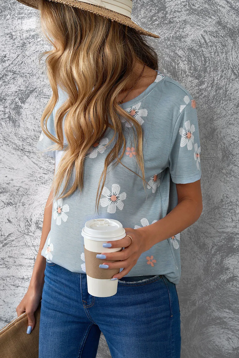 Floral Pattern T-Shirt