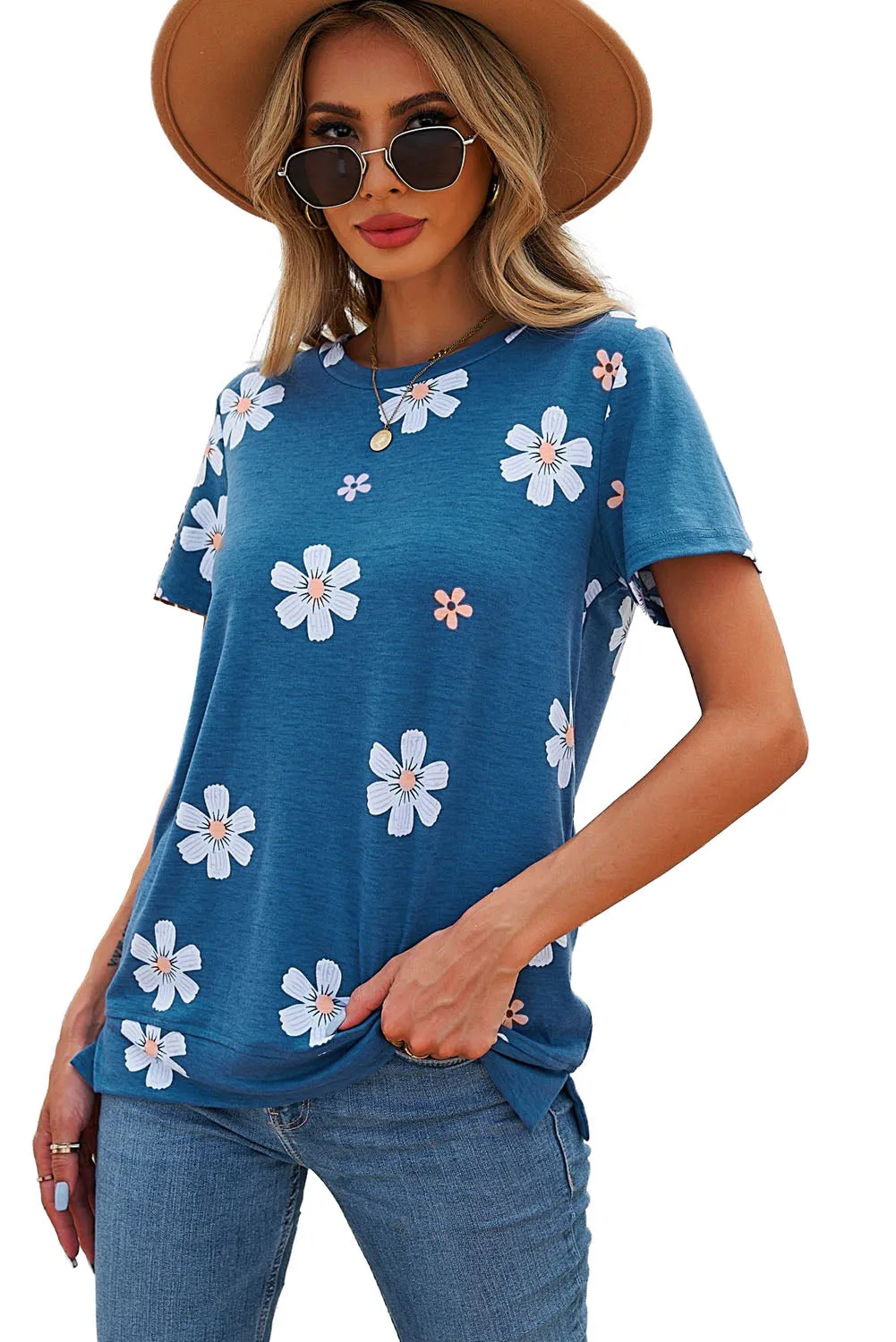 Floral Pattern T-Shirt