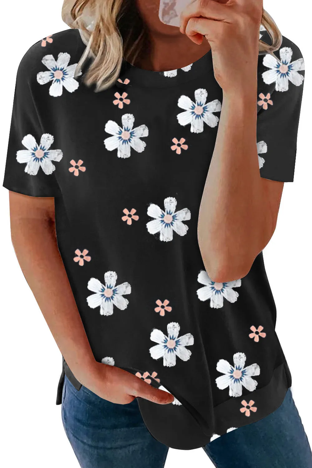 Floral Pattern T-Shirt