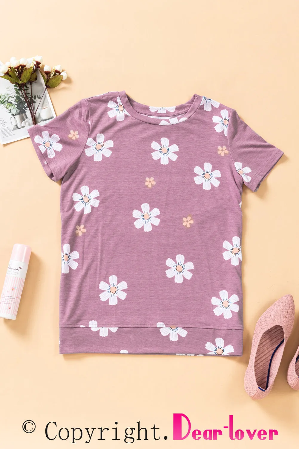 Floral Pattern T-Shirt