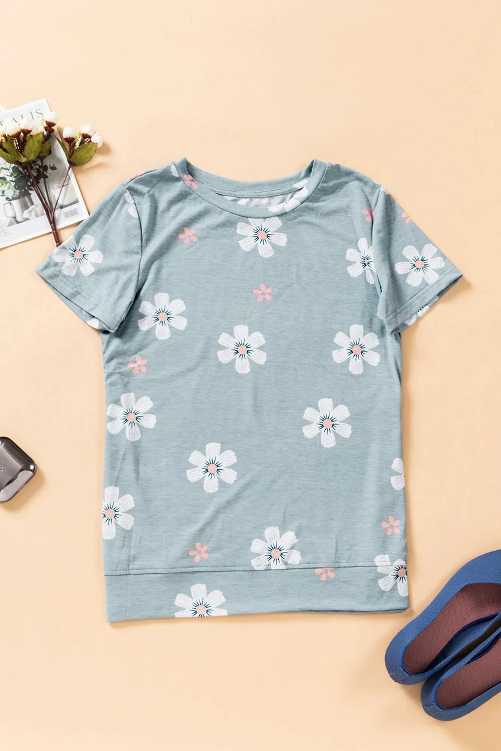 Floral Pattern T-Shirt
