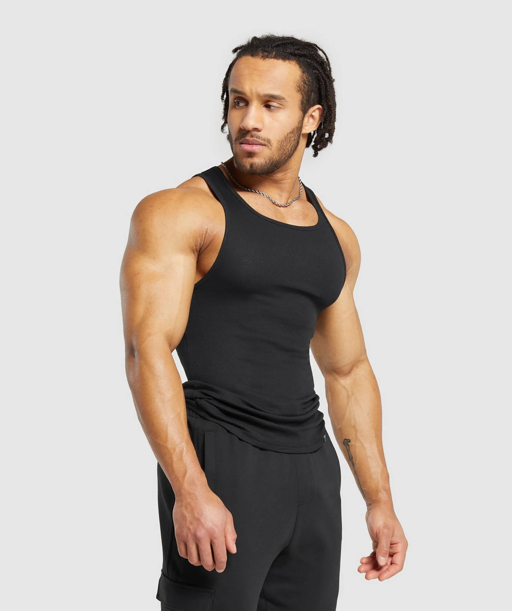 Gymshark Ribbed Tank 3 Pack - Black
