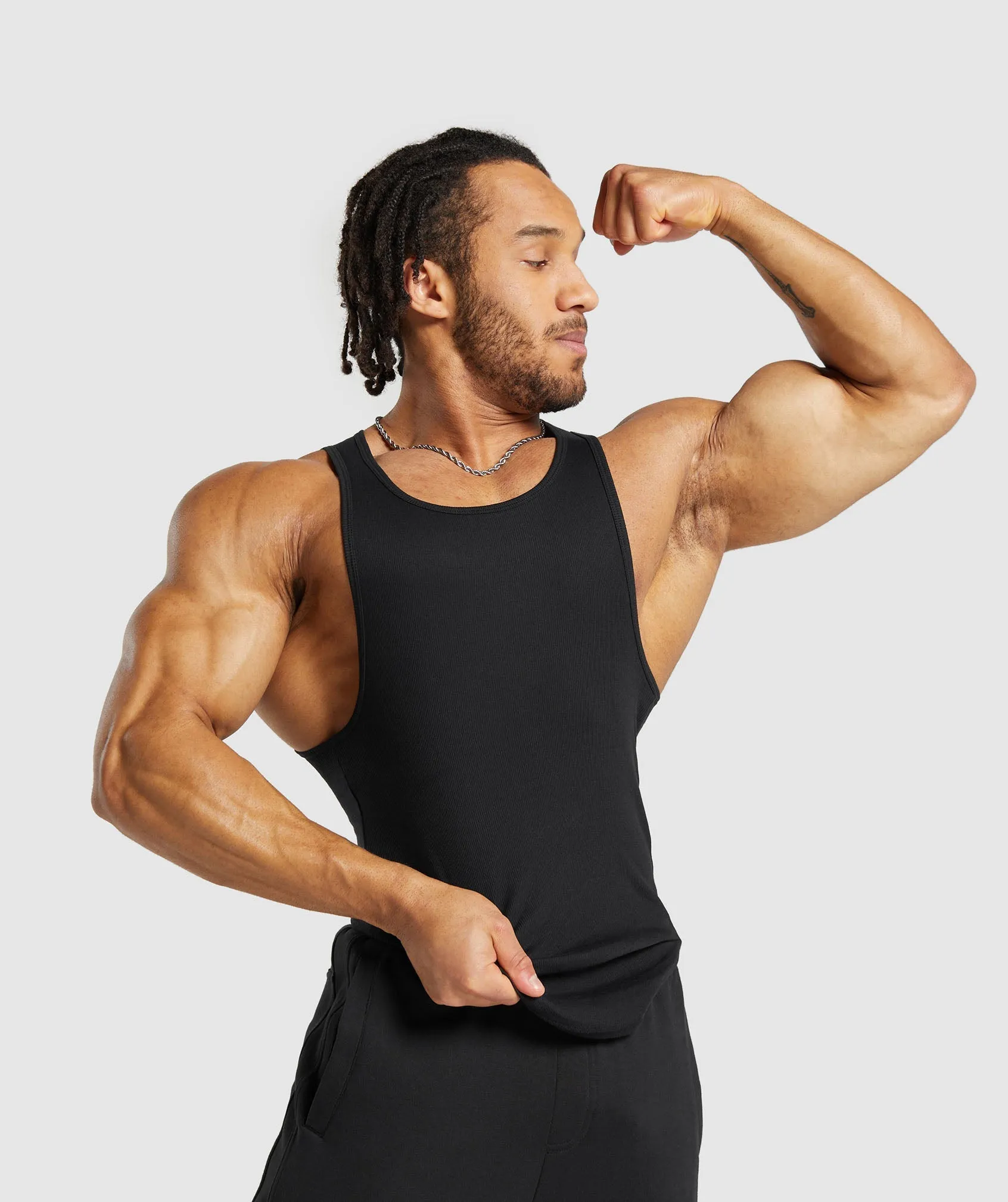Gymshark Ribbed Tank 3 Pack - Black
