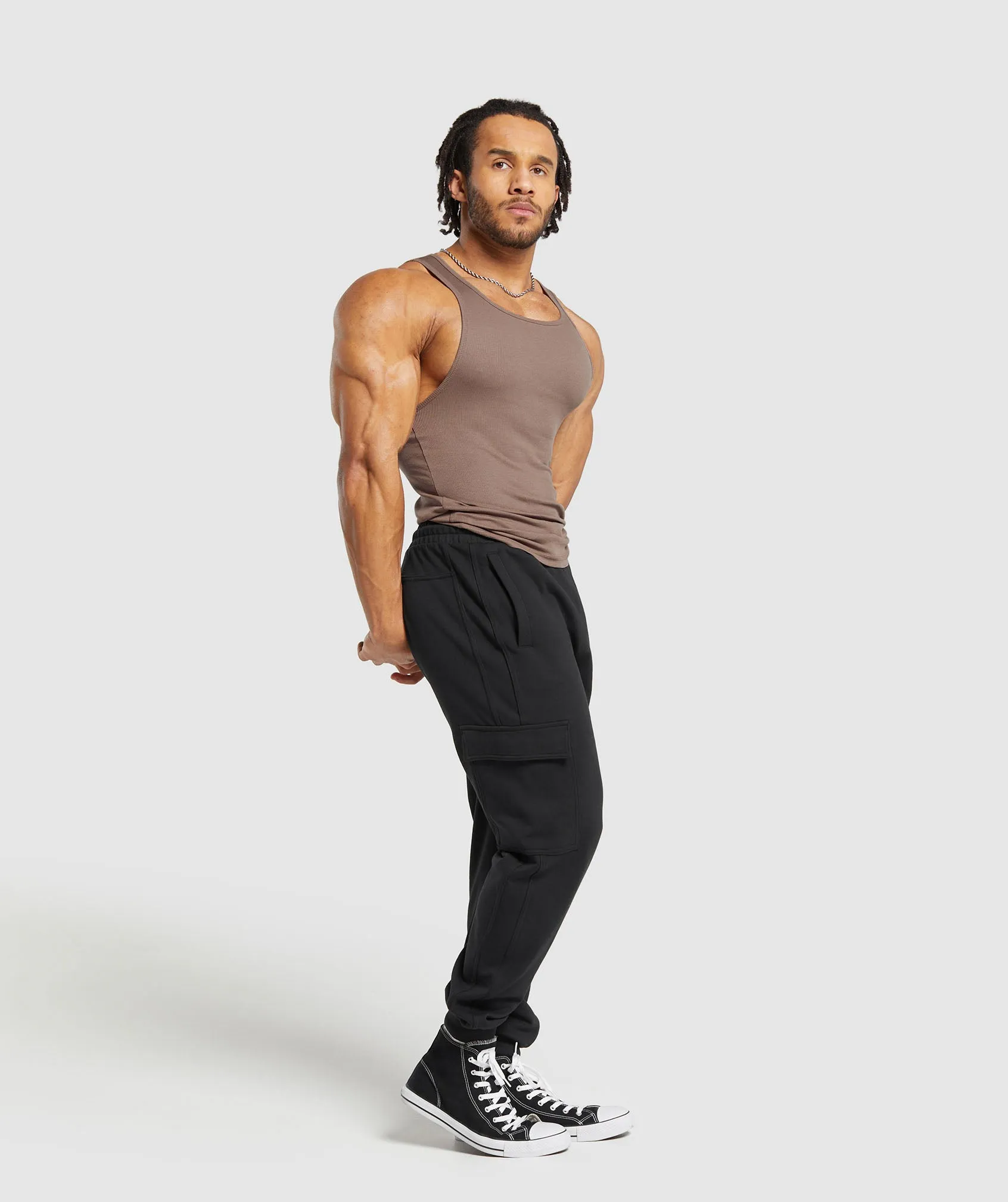 Gymshark Ribbed Tank 3 Pack - Ecru White/Mocha Mauve/Slate Teal