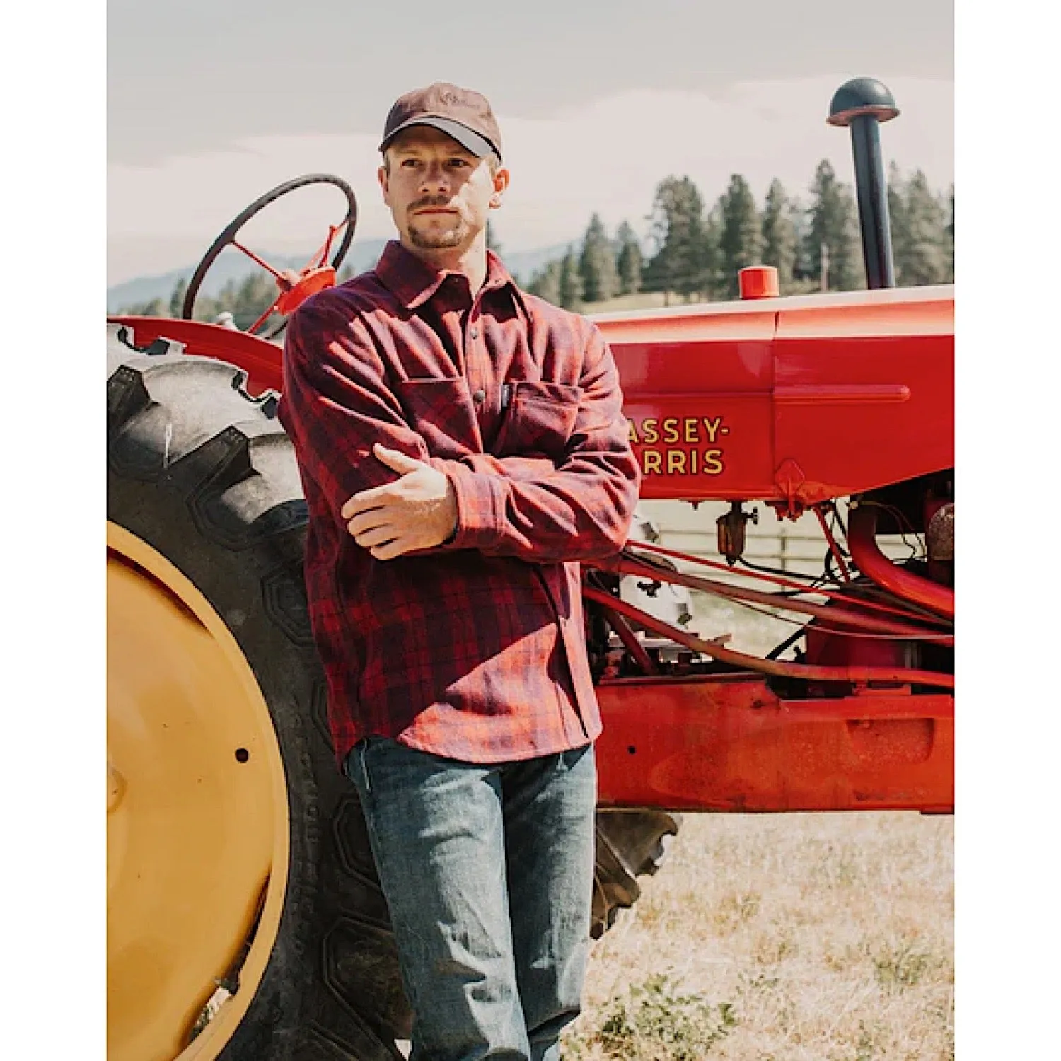 Outback Trading Mens Clyde Big Shirt - Red