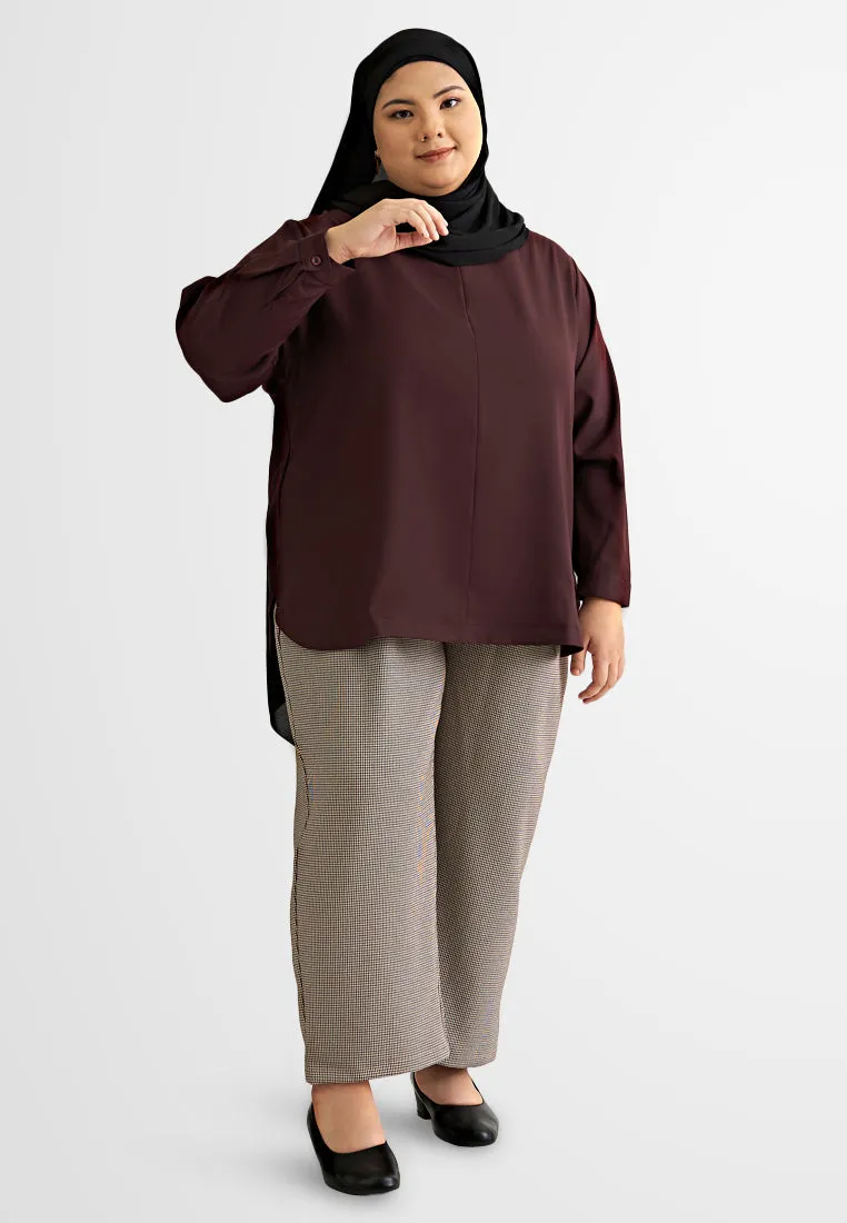 Syren Houndstooth Belted Work Pants