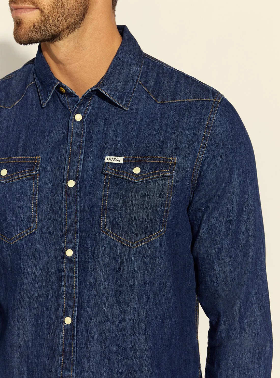 Tahoe Deep Blue Truckee Denim Shirt