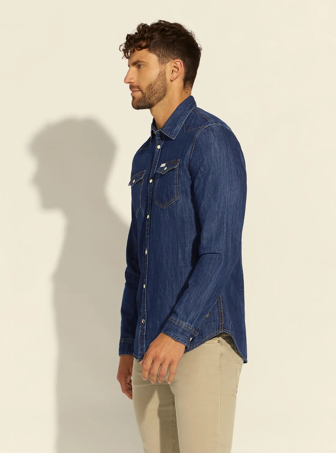 Tahoe Deep Blue Truckee Denim Shirt