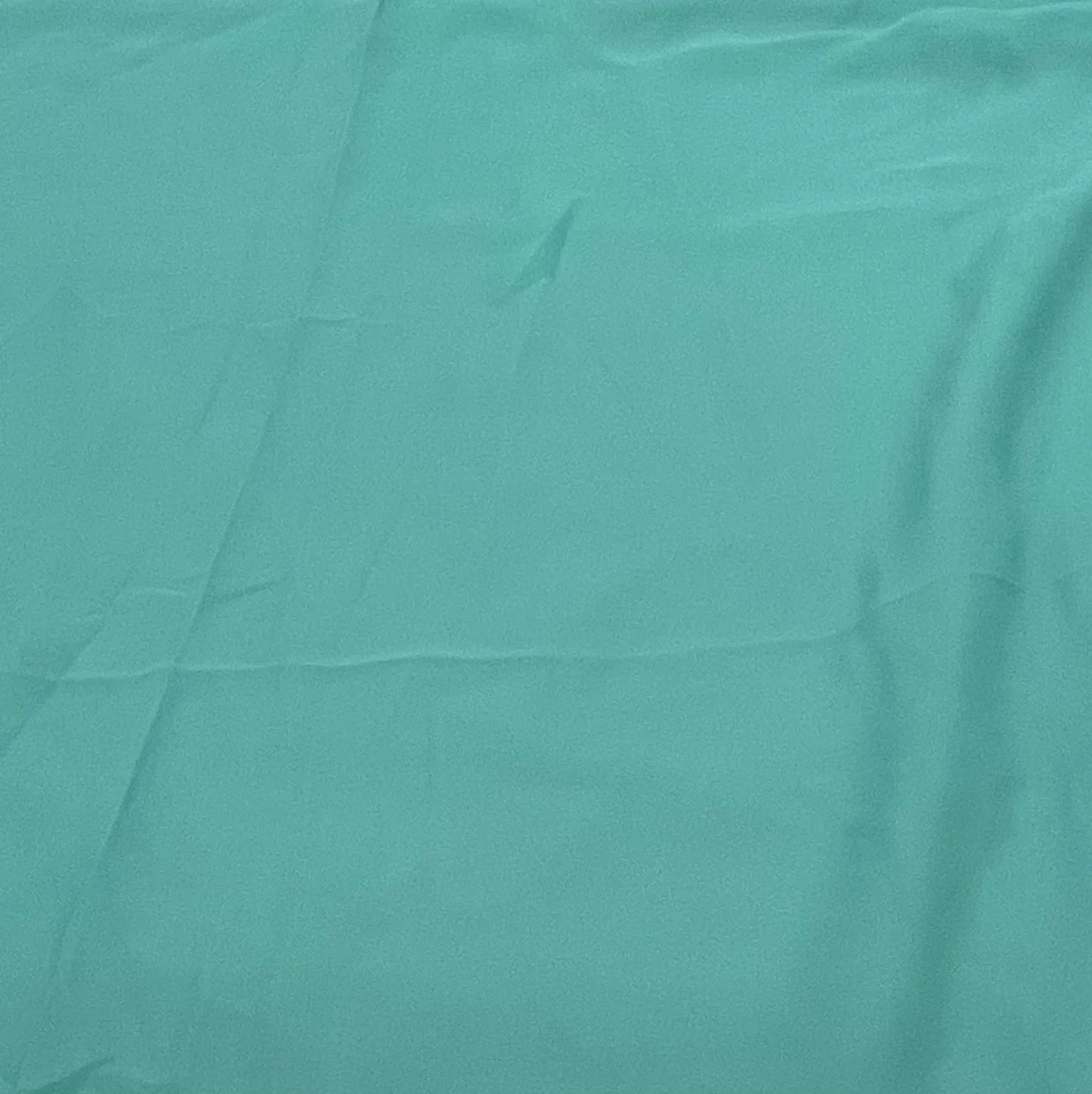 Turquoise Green Solid Georgette Fabric