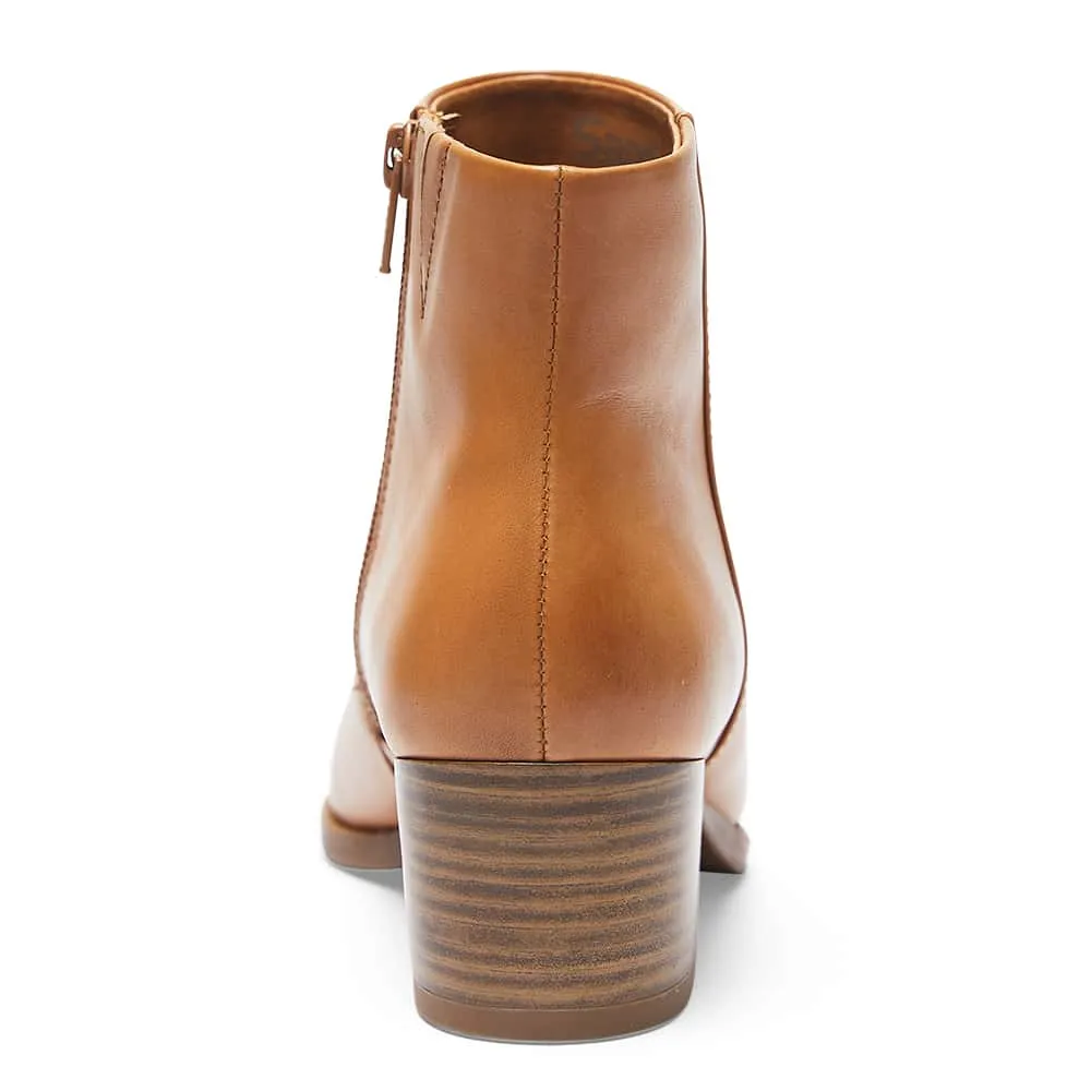 Vera Boot in Tan Leather
