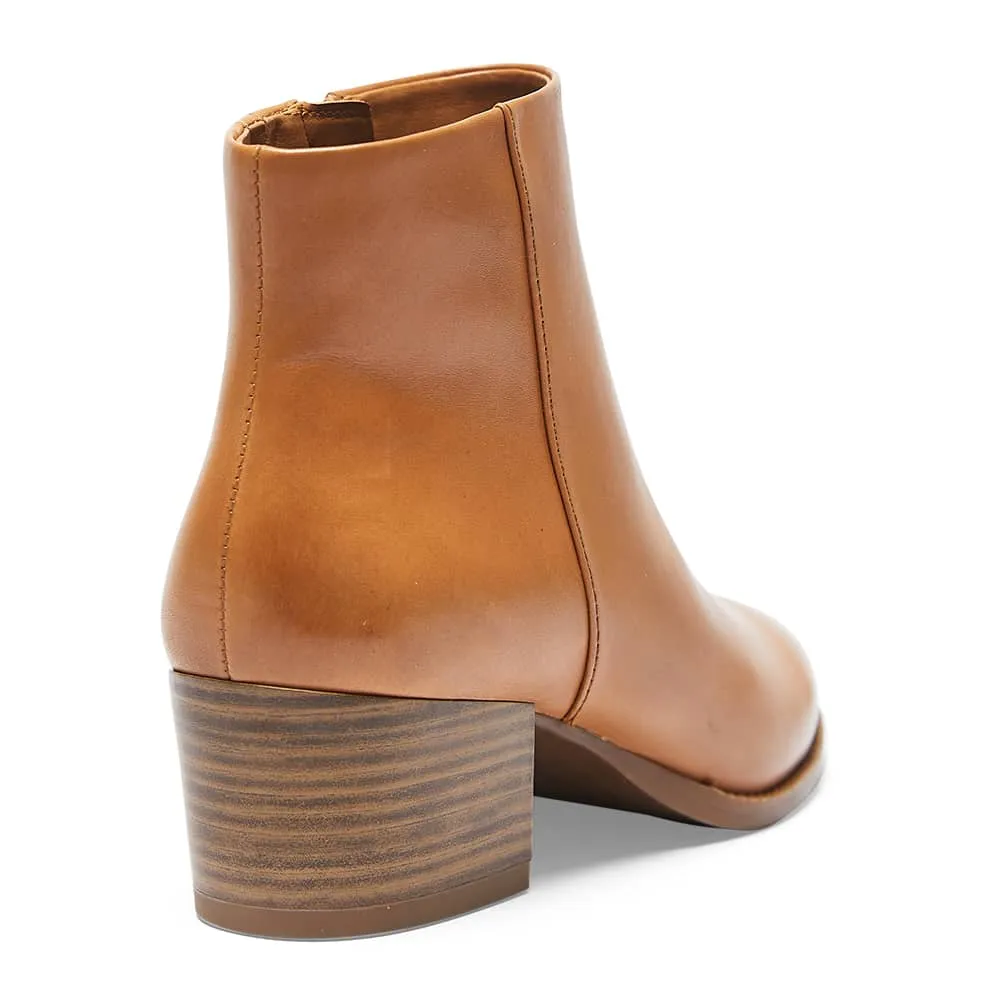 Vera Boot in Tan Leather