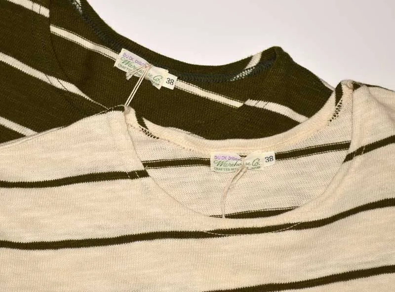 WARE HOUSE "4088" L/S Border T-shirt
