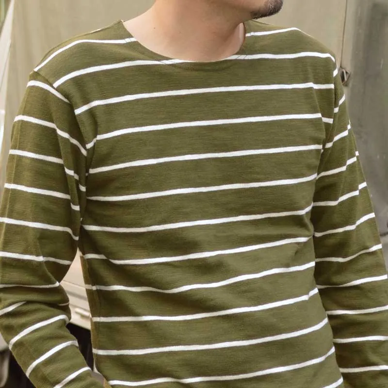 WARE HOUSE "4088" L/S Border T-shirt