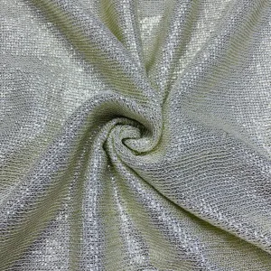 White Sequins Embroidery Georgette Fabric