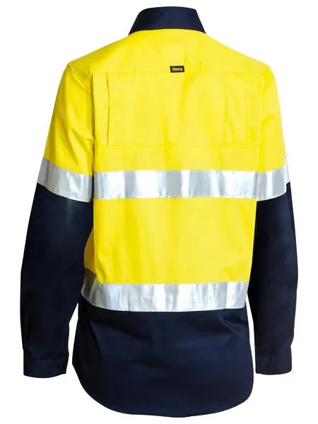 Women’s Taped Hi Vis Cool Lightweight Drill Shirt - BL6696T